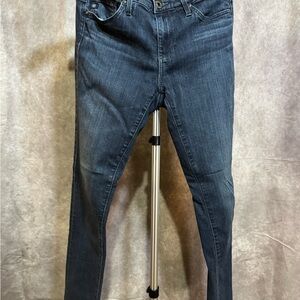 AG Adriano Goldschmied Dark Blue Slim Legging Ankle Jeans